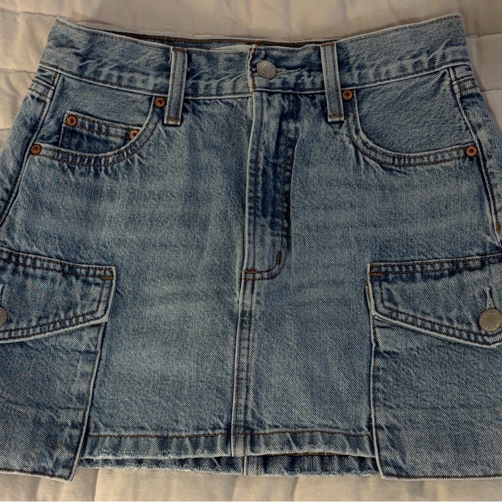 Aritzia Denim Forum Jean Mini Skirt